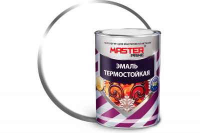 Эмаль термостойкая MASTER PRIME (белая 0,8 кг (14 шт))